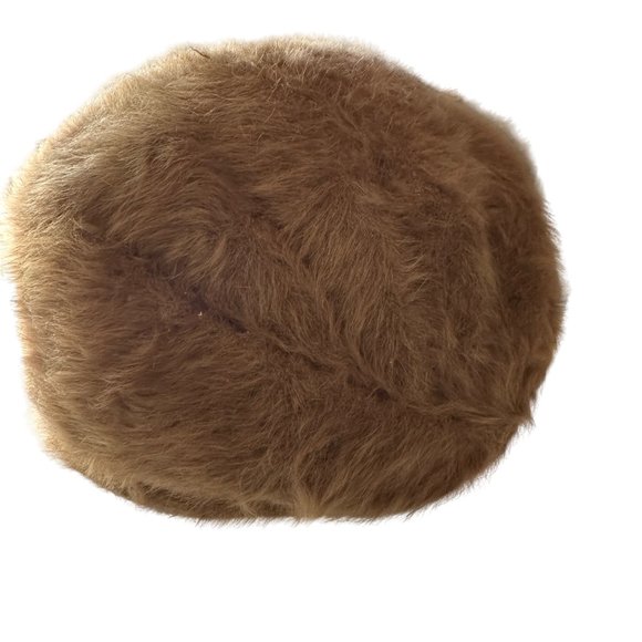 Kangol Design brown angora fur hat band diameter 8 inches made in England - Picture 3 of 7